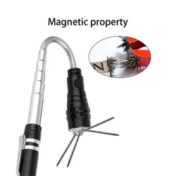 Гибкий Магнитный Телескопический 3 светодио дный светодиодный фонарик палочки до инструмент магнит долго достигать с Жесткий носить