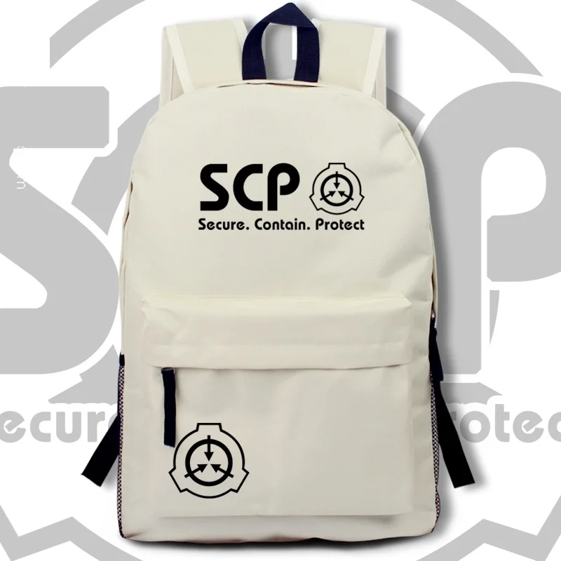 

High-Q Unisex Anime SCP Backpack Cyuunibyou SCP Foundation unisex students backpack cosplay School Scp Casual travel bags