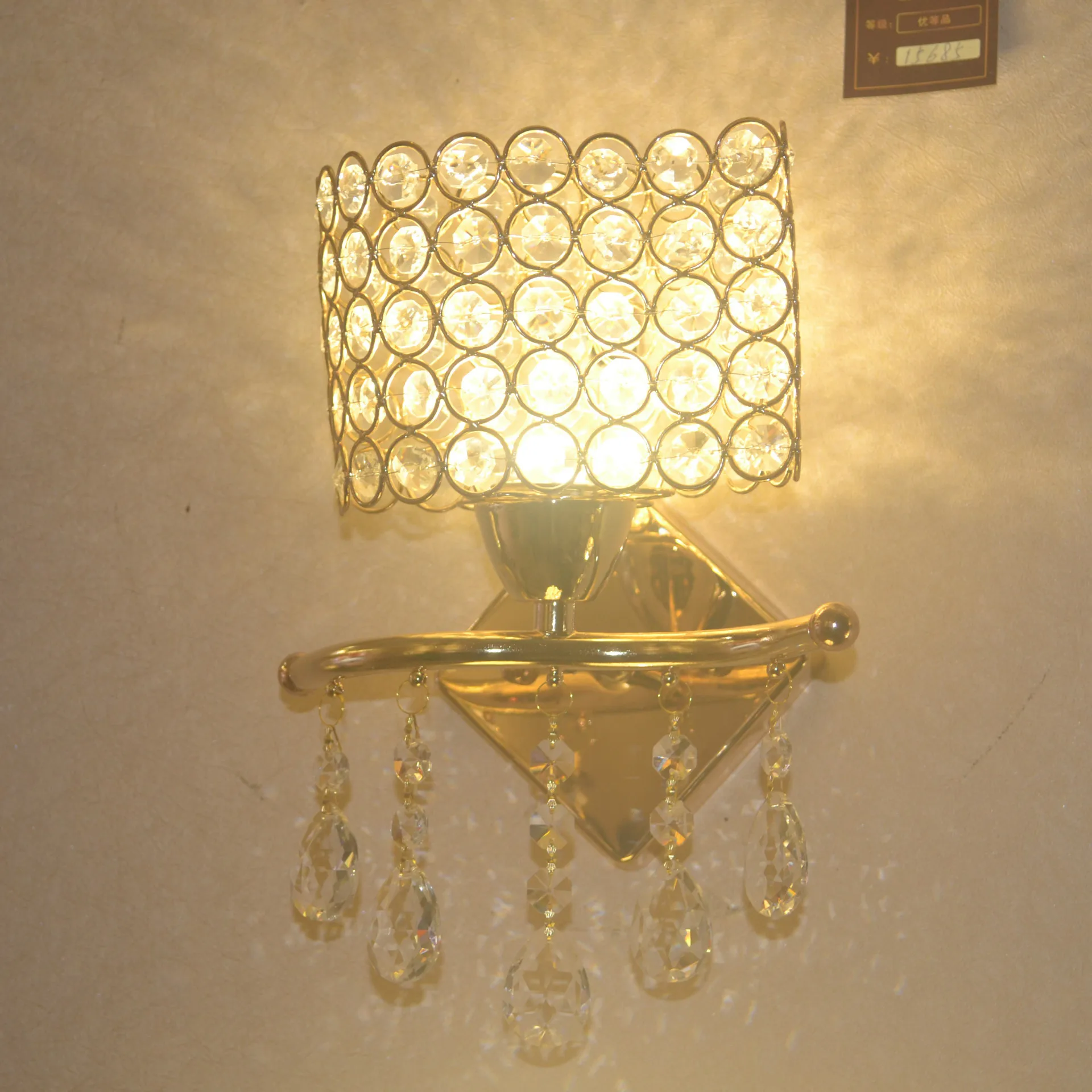 

YOOK 2018 Led Wall Lamp Crystal Wall Lamp Living Room for Bedroom Gold Wall Lamp E14 110V 220V