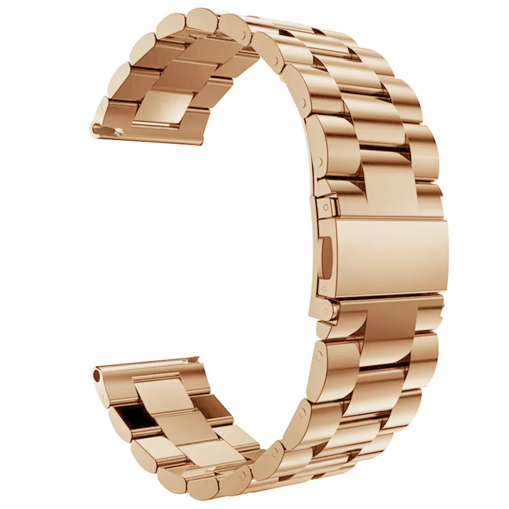 Умные часы Smartwatch Регулируемый классический браслет из нержавеющей стали ремешок для Ticwatch Pro 22 мм Smartband браслет ремешок - Цвет: C