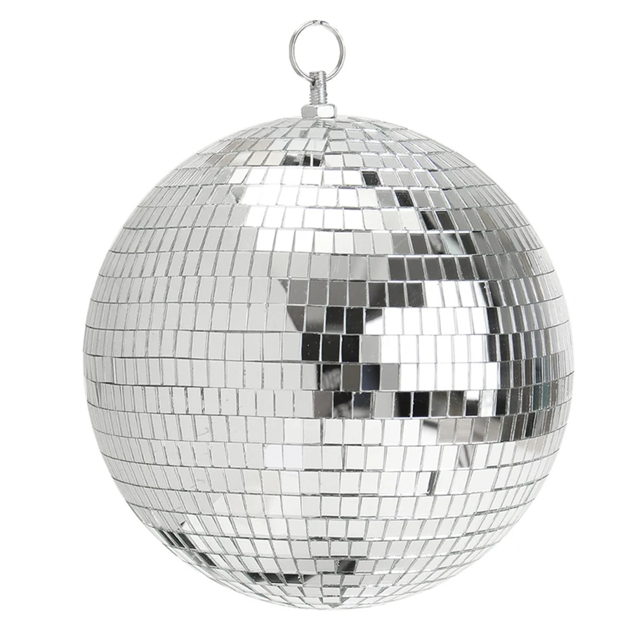 Espelho de Vidro Bola de Discoteca Festa de Casamento Barra de Discoteca Luz do Estágio Thrisdar Diâmetro 25 30 cm Reflexivo Natal Espelho Bola 15 - 20 5 Efeito de Iluminação de palco