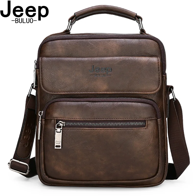 Мужские кожаные переносные сумки jeep buluo, оранжевая сумка для iPad 9.7", повседневная деловая сумка для документов, брендовая сумка с ремнем через плечо, все сезоны, 2019| |   | АлиЭкспресс