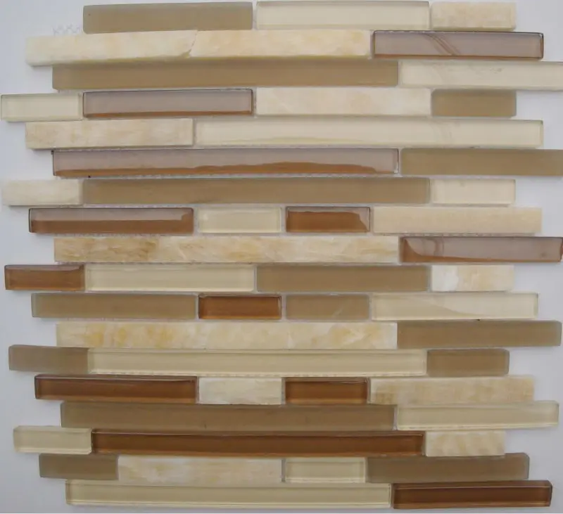 Diseño libre del Vidrio Cristalino del Azulejo Backsplash de la Cocina