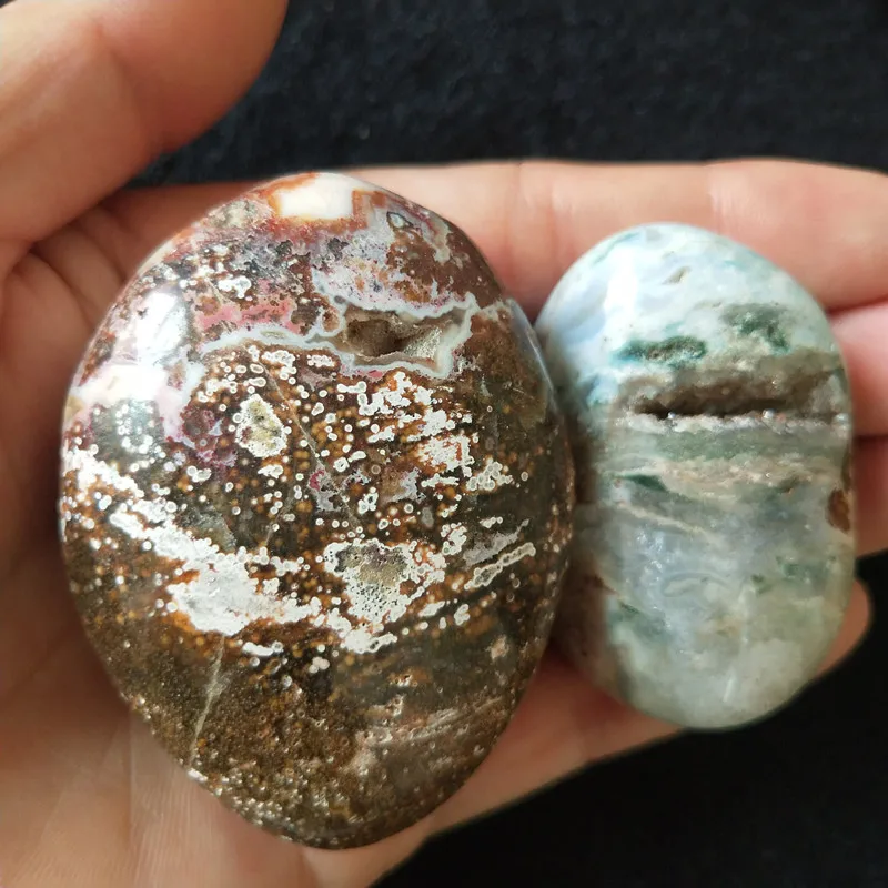 Натуральный камень морская яшма пальмовые целебные кристаллы декоративная коллекция камней и кристаллов - Color: E8              149g