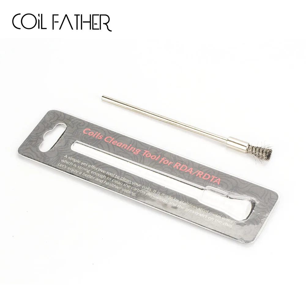 

Coil Father Cleaning Steel Brush Coil DIY Tools E Cigarettes For RDA RTA Atomizer Vape DIY Heating Coil Wire Vape Accessories