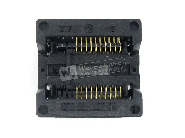 OTS-20(28)-1.27-04 SOP20 SO20 SOIC20 Enplas IC Test & Burn-in Socket Programmer Adapter 7.5mm Width 1.27mm Pitch