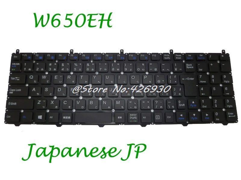 Клавиатура для CLEVO W650EH MP 12N73J0 430 6 80 W6500 212 1 Japanese JP без рамки|keyboard keyboard|for keyboardkeyboard clevo |