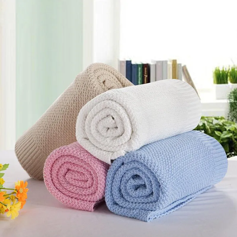 

Newborn Baby Blanket 100% Cotton Toddler Bedding Quilt Newborn Swaddle Wrap