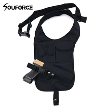 Роскошная уличная тактическая Скрытая походная Наплечная кобура с одной сумкой на плечо с дополнительной охотничьей сумкой
