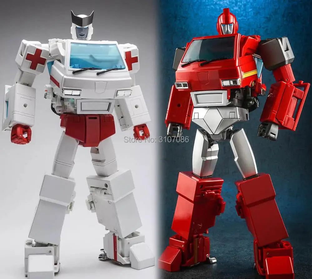 

G1 Transformation Ironhide Ratchet Oversize MPP27 MPP30 TF 5 Alloy Metal Enlarge MP27 MP-27 MP30 MP-30 Leader Figure Robot Toys