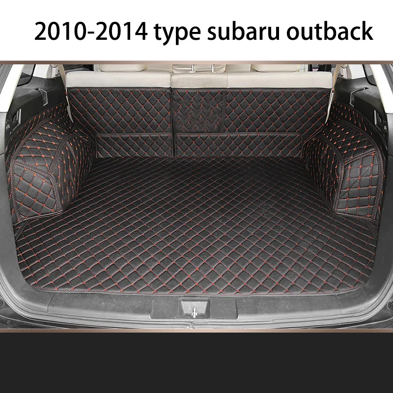 

lsrtw2017 fiber leather car trunk mat for subaru outback 2009 2010 2011 2012 2013 2014 cargo mat