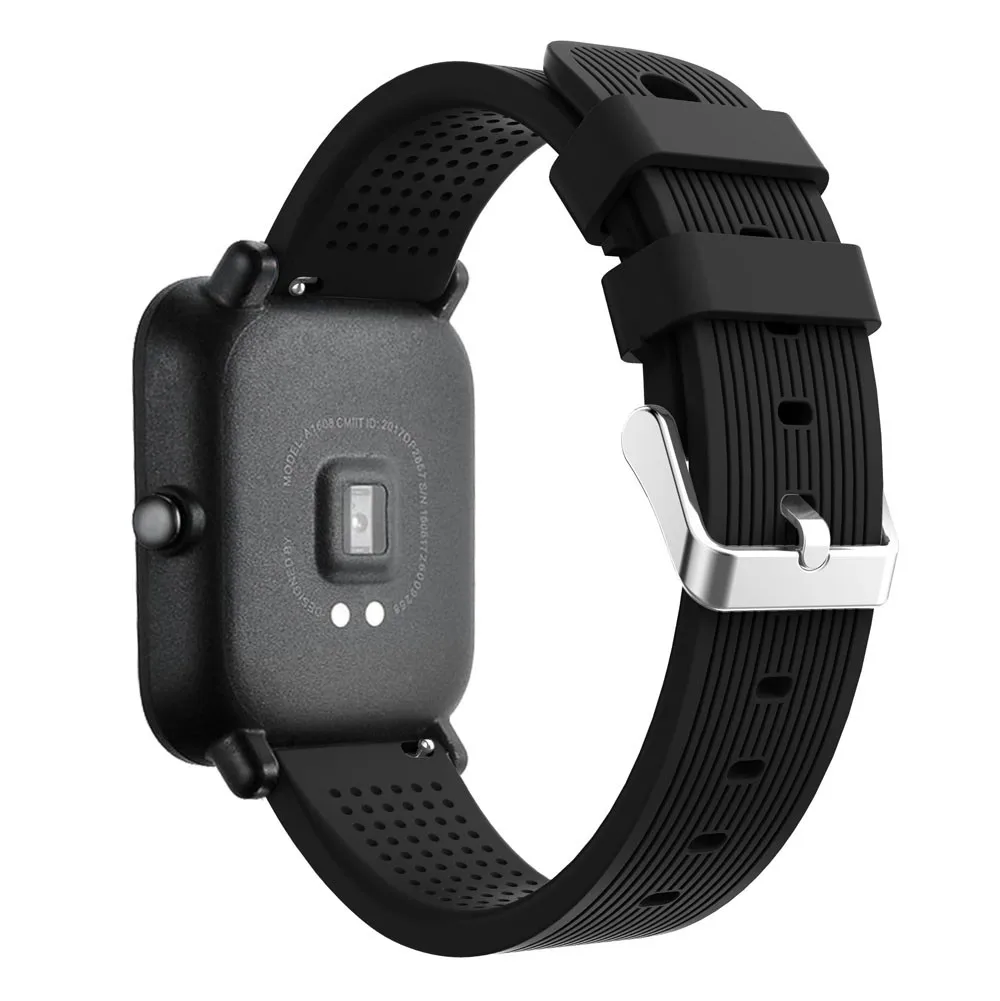 Для Huami Amazfit Bip часы Спортивные Мягкие силиконовые аксессуары ремешок для часов Wirstband для Huami Amazfit Bip часы Jn.19