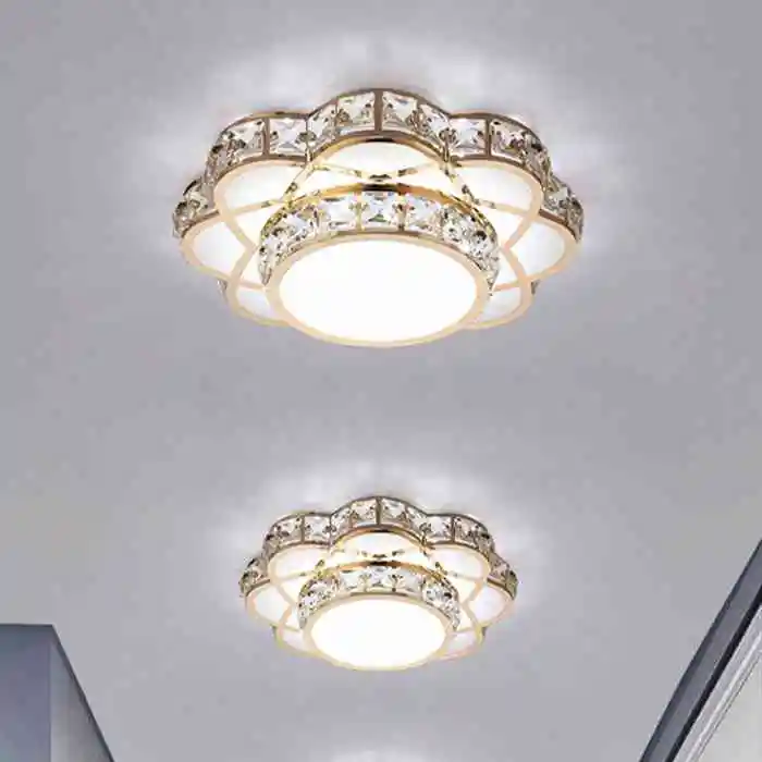 Us 68 0 Creative Corridor Ceiling Lights Aisle Light Small Table Porch Hallway Personality Crystal Ceiling Lamp Flower Lamp Lu622 Zl397 In Ceiling