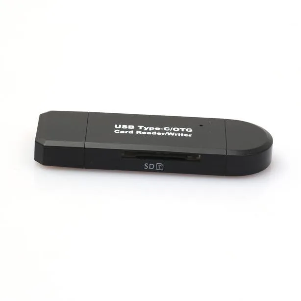 Новый высококачественный кардридер USB-C type C USB 2,0 Micro USB OTG TF SD карт-ридер для телефона Macbook 1 шт