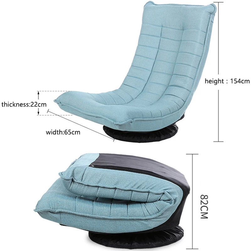 Простой современный регулируемый стул с Луной 150 кг складной Повседневный ленивый диван с подшипником вращающийся на 360 градусов диван мебель для гостиной