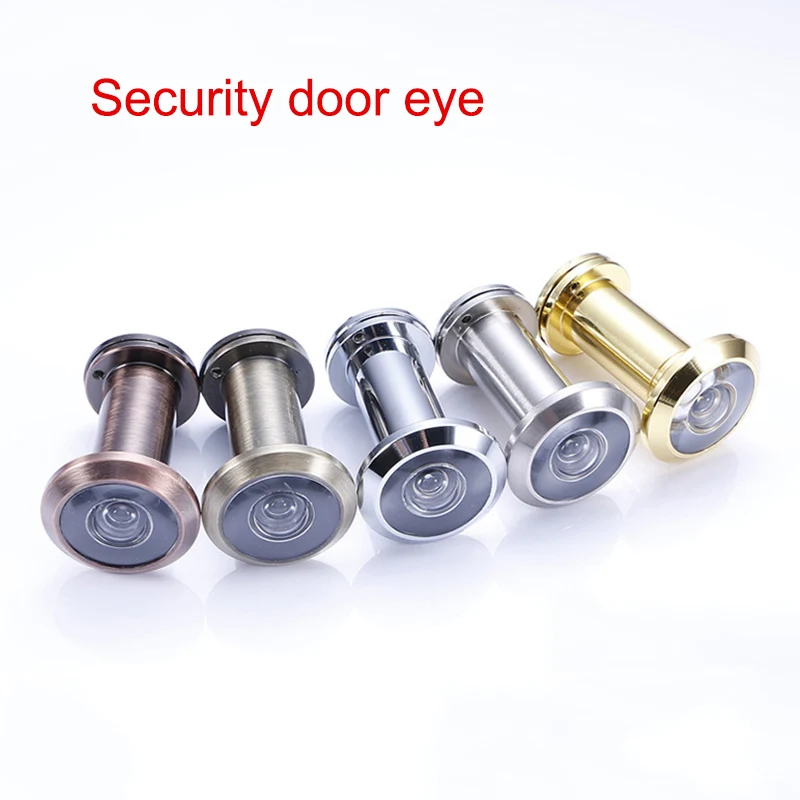 

200 Degree Door Viewer with Privacy Cover Home Security Zinc Alloy Eye Peephole for 36-58mm Doors DC112