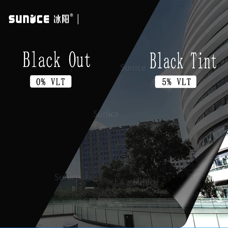 Size Choice VLT5% Dark Black Solar Film/Tint/Window/Safety/Glass/Privacy/Roll/ 