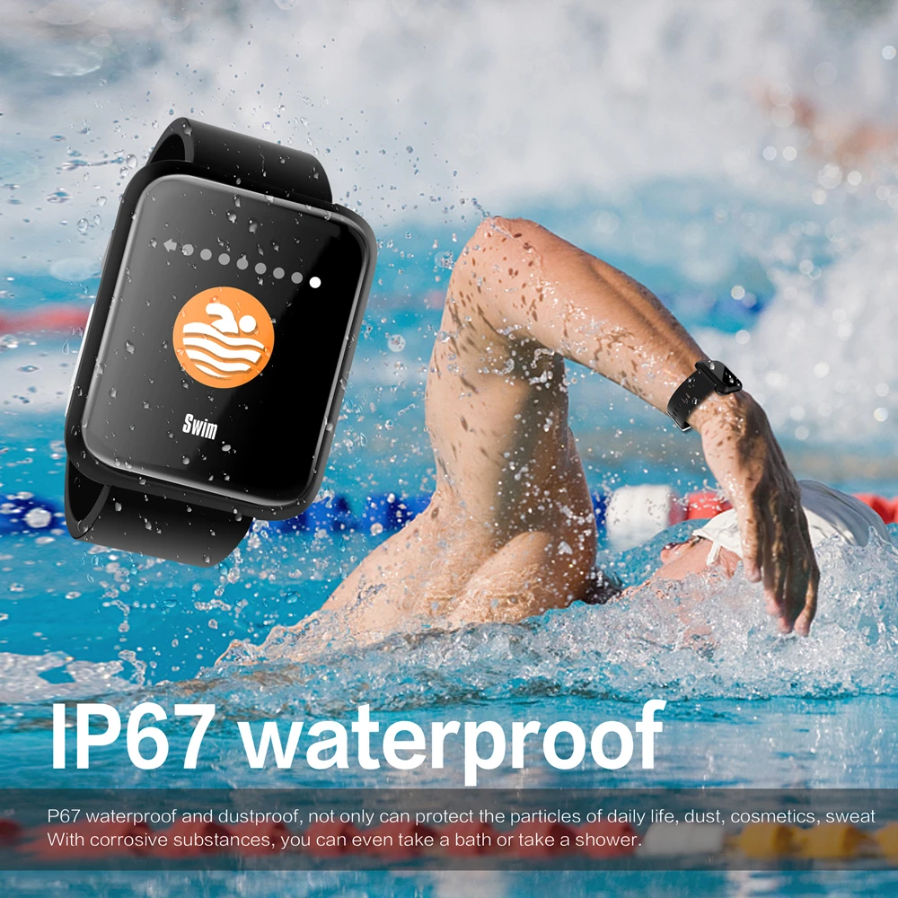 EXRIZU SPORT3 Bluetooth Смарт-браслет Фитнес трекер монитор сердечного ритма и крови Давление Водонепроницаемый IP67 Смарт-часы