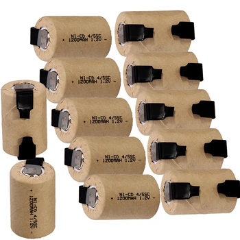 

real capacity 12 pieces 4/5SC battery 1.2V NICD 1200mah 4/5SUBC batteries for electric drill power tools fast delivery to EUROPE