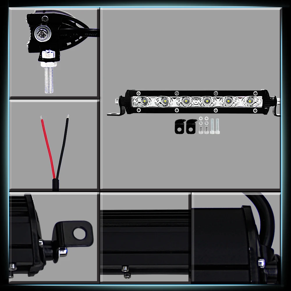 " 13" 18W 36W 6000K по бездорожью однорядные светодиодный светильник бар Водонепроницаемый лампа для SUV внедорожный светодиодный бар вождения светильник s 4WD грузового автомобиля 12V 24V