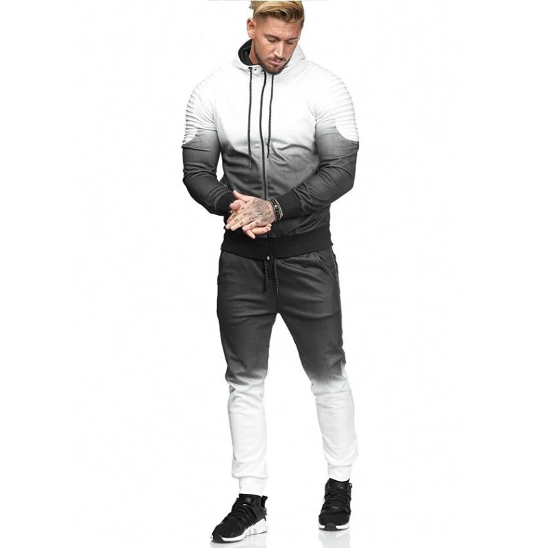 Tracksuit Hoodies Sport Suit Running Men Set  (3)