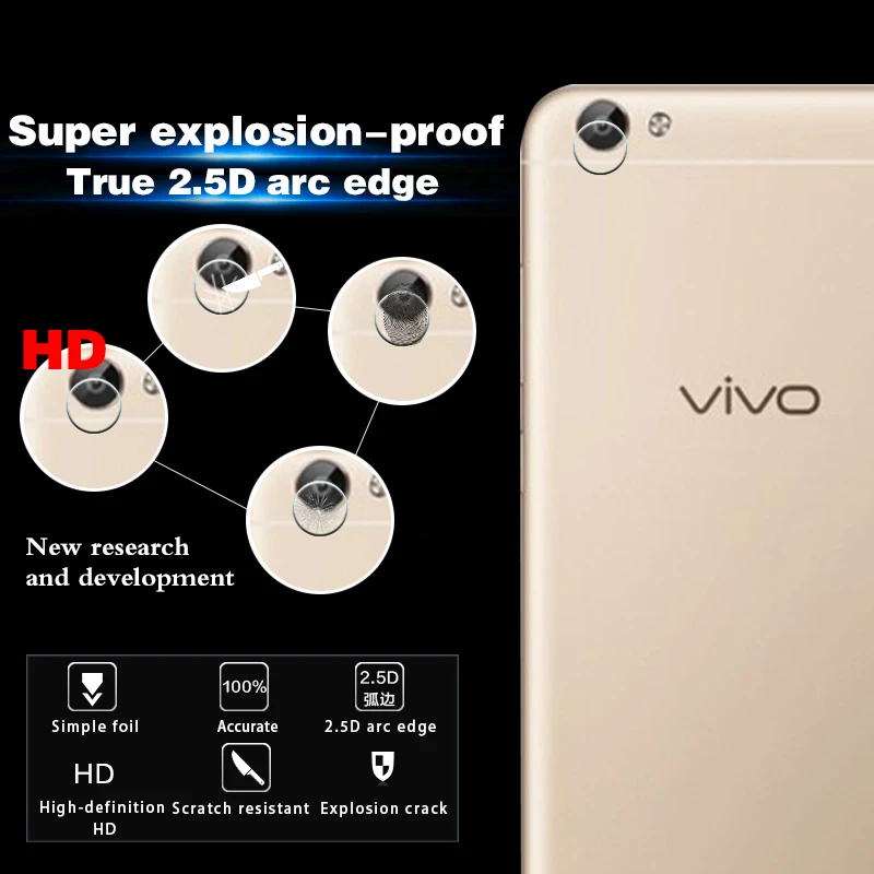 Anti scratch Guard back camera lens explosion proof film for vivo V5