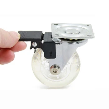 

With brake 2 inch mute casters, furniture pulley, industrial caster, flat with brake wheel, bearing wheel wheel. 2pcs/lot