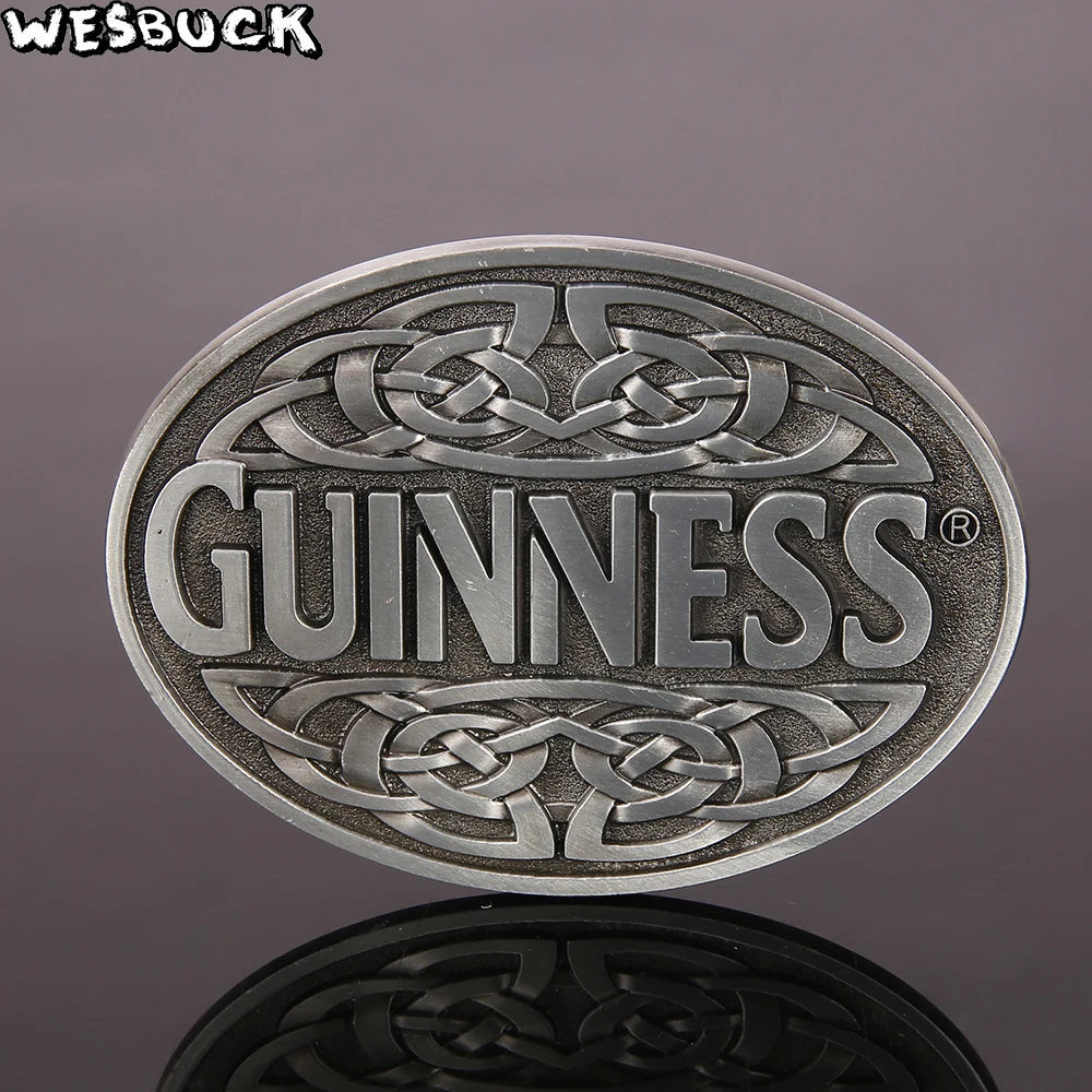 

WesBuck Brand Guinness Oval Buckles Meltal Cool Belt Buckles For Men's Belt Buckle Western Belt Buckle Cowboy Cowgirl fivela