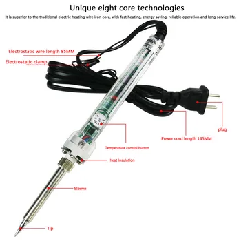 

60W adjustable electric iron pencil electric welding constant temperature lead-free EU plug 905 external thermal soldering iron