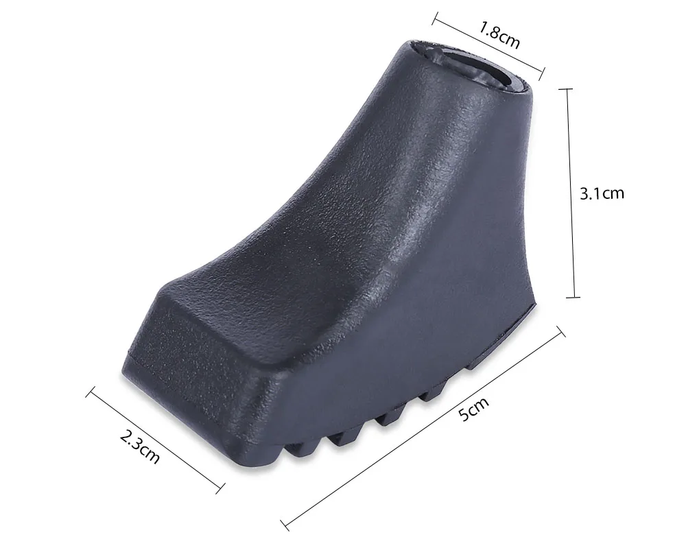 Открытый подковы-образный защитный чехол для прогулки походы трость износостойкость прочный резиновый материал