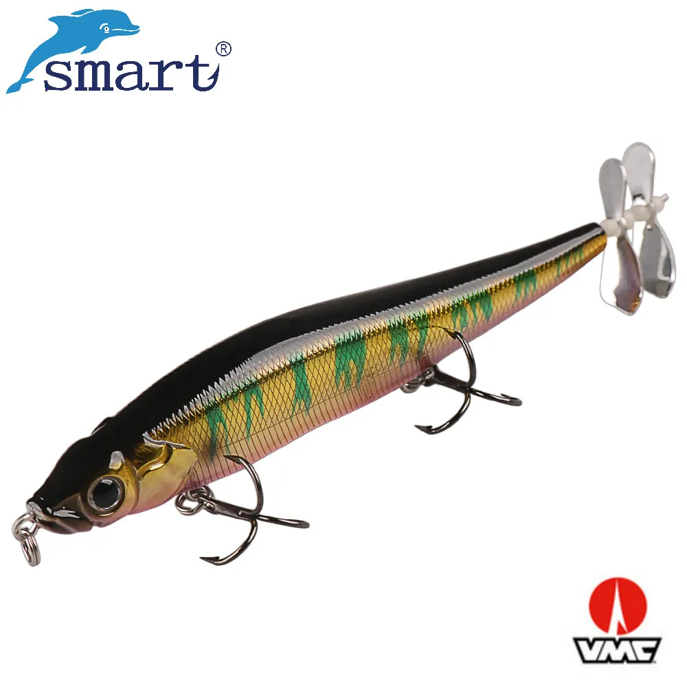 

Smart Pencil Fishing Lure 110mm Sinking Wobblers Hard Bait with Props Propeller Iscas Para Pescaria Lifelike Fishing Swimbait