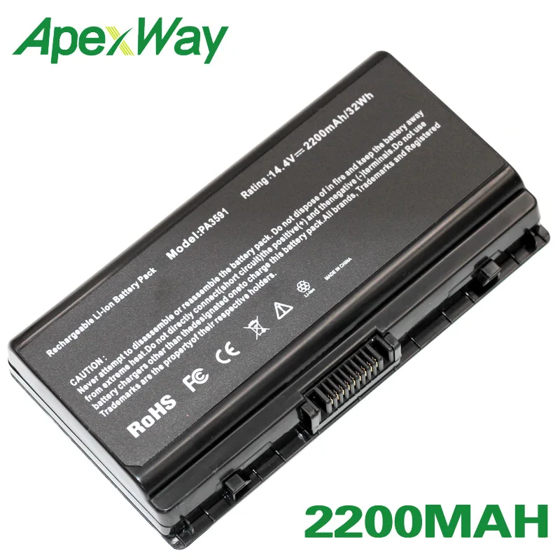 Аккумулятор ApexWay с 4 ячейками для Toshiba Equium L40 Satellite L45 L401 L402 | Компьютеры и офис