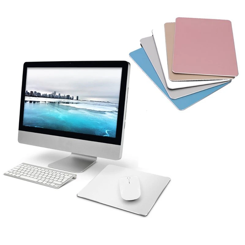 

Aluminum Metal Mouse Pad Gamer Slim Computer Mouse Mat Gaming Laptop PC Gaming Rubber Mousepad for Apple Mackbook for Dota