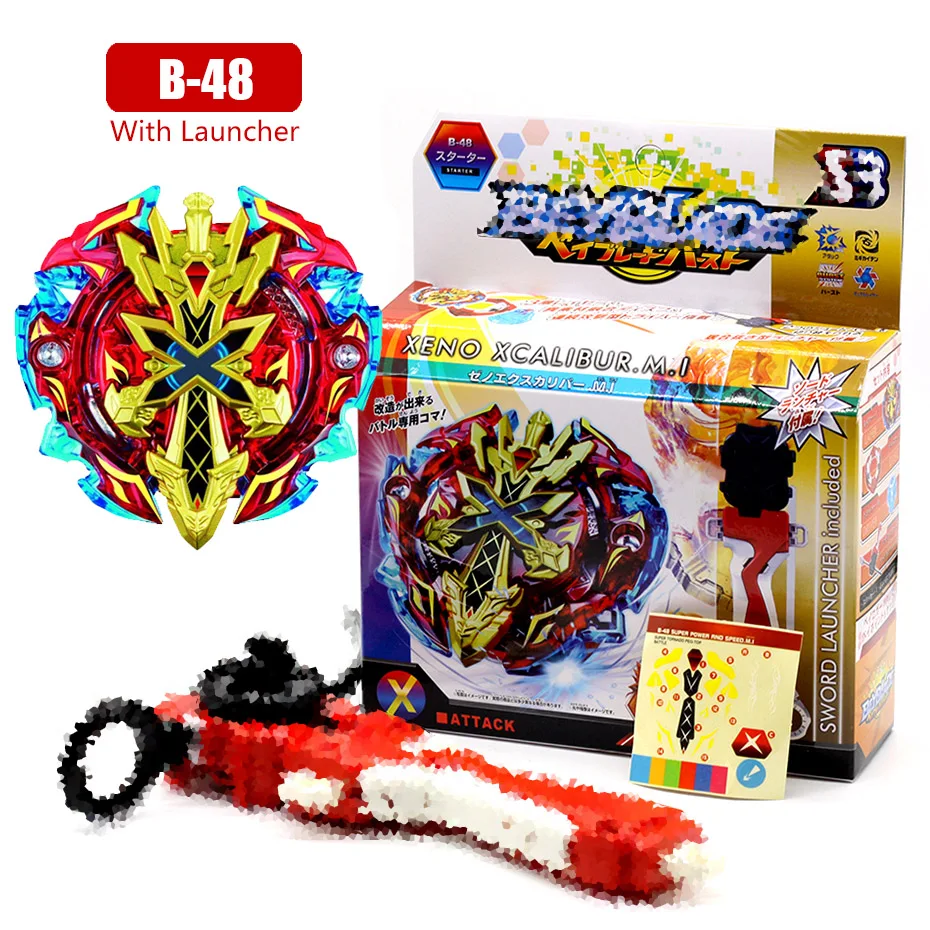 Бренд Beyblade Burst B127 B128 B89 fafnir CHO-Z VALKYRIE. Z. Ev с средство для запуска Beyblade Beybladetop Спиннер игрушка для детей - Цвет: B48