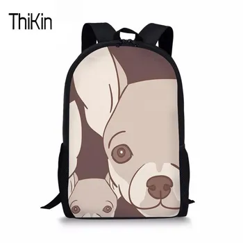 

THIKIN Chihuahua Cute Schoolbag For Children Boys Girls Stylish Primary School Backpacks Student Large College Teenager Rucksack