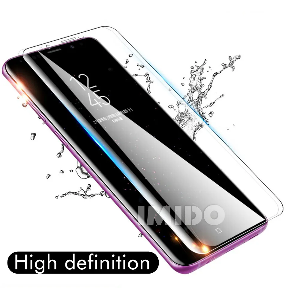 Soft film For Samsung Galaxy S10 Plus Soft TPU Front Full Cover S8 S9 Plus Note 8 9 Screen Protector Transparent Protective Film + Clean Tools 5