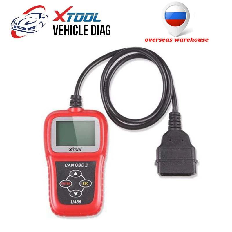 

Free Shipping XTOOL Original U485 Auto Code Scanner OBD II Car Diagnostic Tool Fault Reader OBD2 Code Reader EOBD2 Scanner