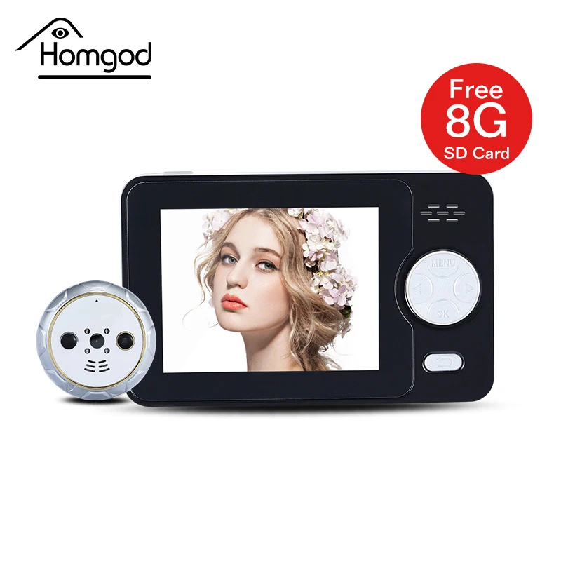

2017 New Arrival Pluggable Smart Peephole Auto Video Recording Wireless Door Peephole Camera With PIR Motion Detection Door Came