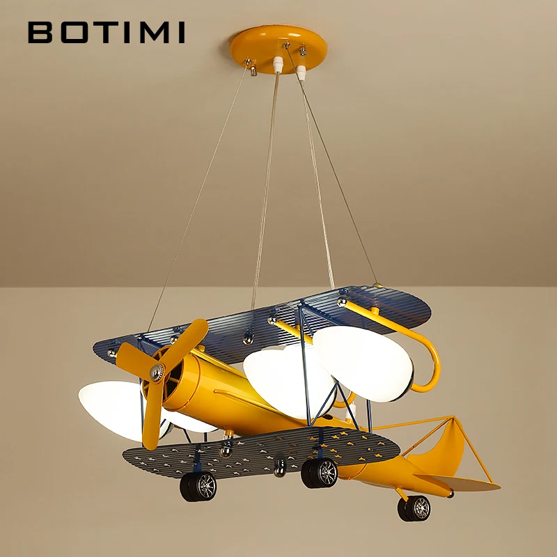 Мультяшные светодиодные подвесные светильники BOTIMI для спальни подвесной