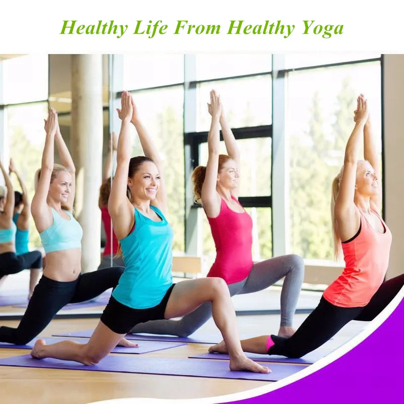 6MM TPE Non-slip Yoga Mats For Fitness Tasteless Brand Pilates Mat 8Color Gym Exercise Sport Mats Pads with Yoga Bag Yoga Strap