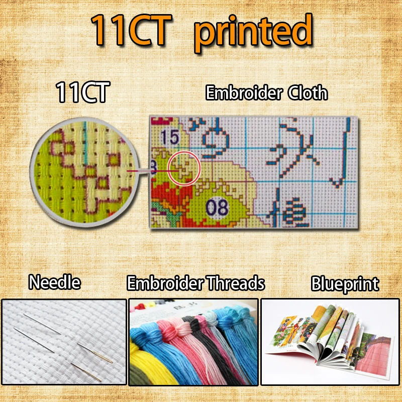 Кот и швейная машина diy Декор Живопись Счетный принт на холсте DMC 11CT 14CT наборы для вышивки крестиком наборы для рукоделия