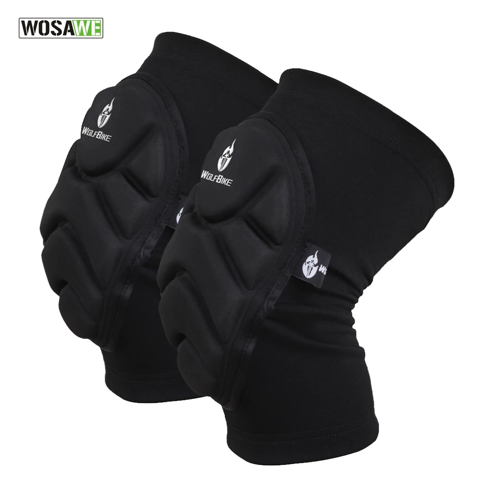 WOSAWE Двойка Kneepad Лыжный Спорт футбольный вратарь Футбол волейбол Экстремальные виды спорта наколенники Защита Защитный наколенник для велоспорта - изображение