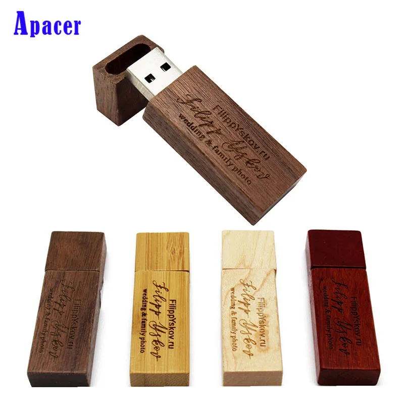 

Apacer maple Wood LOGO usb2.0 pendrive 4gb 8gb 16gb 32gb 64gb usb2.0 usb Flash Drive