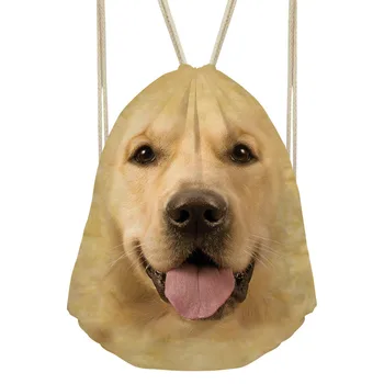 

ThiKin 3D Dog Printing Mini Backpack Women 2018 Fashion Ladies Travel Softback Men Drawstring Bag Backpacks Bucket String