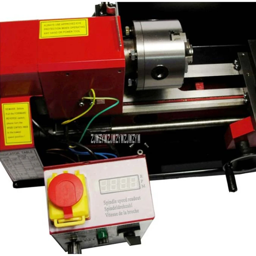 CJ0618A бытовой металлический токарный станок горизонтальный металлический фрезерный мини токарные станки высококачественный токарный станок 220 В 550 Вт 100-2500 об/мин