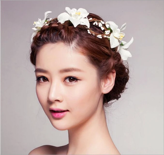 

hair bands headband flower crown garland tiara headbands with flowers wreath for floral hair women wreath headpieces accessories