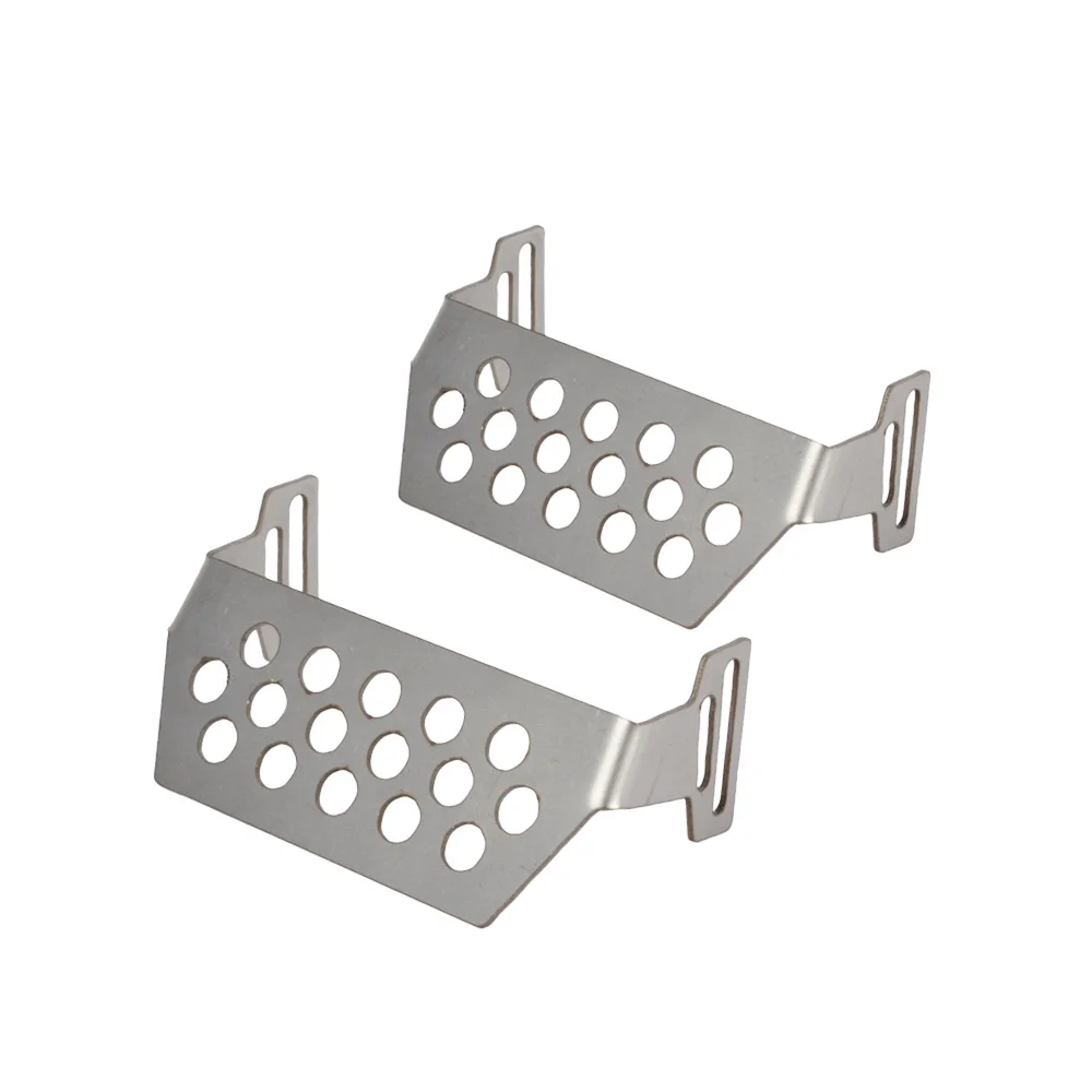 

2PCS RC Stainless Steel Chassis Protector Plate for Redcat GEN8 Scout II 1/10 RC Crawler