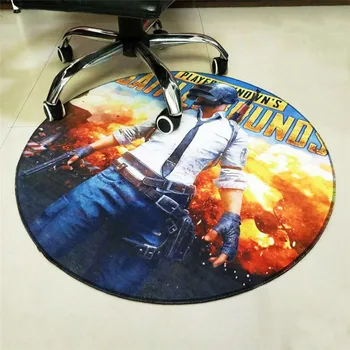 

Round Carpet PUBG Printed Soft Carpets Anti-slip Rugs Playerunknown's Battlegrounds Computer Chair Floor Mat for Home Kids Room