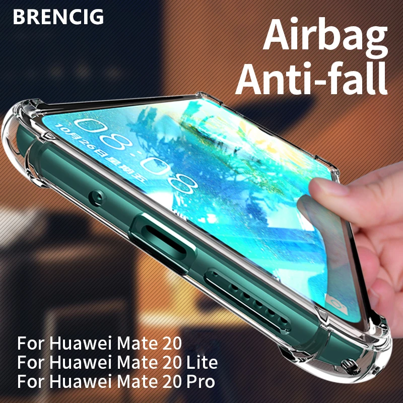 Для huawei коврики 20 Lite Pro противоударный чехол Роскошные прозрачные силиконовый