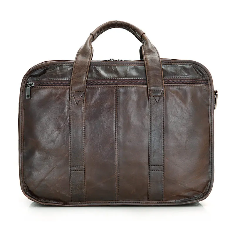 Zoll Echten Qualitätsweinlese Förderung Aktentasche Leder Realen 6 Nesitu Messenger Laptop M7093 Bags Männer Tasche 15 vaqw5tnx